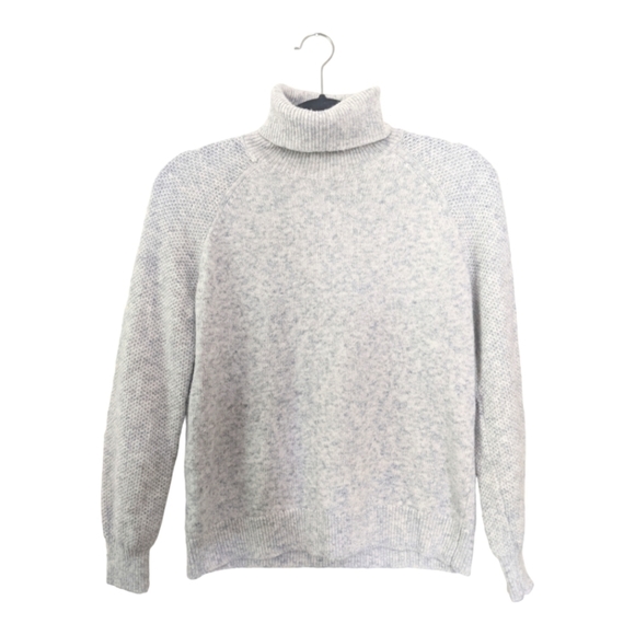 LOFT Stichy Turtleneck Sweater Women's MP Gray - Picture 2 of 8